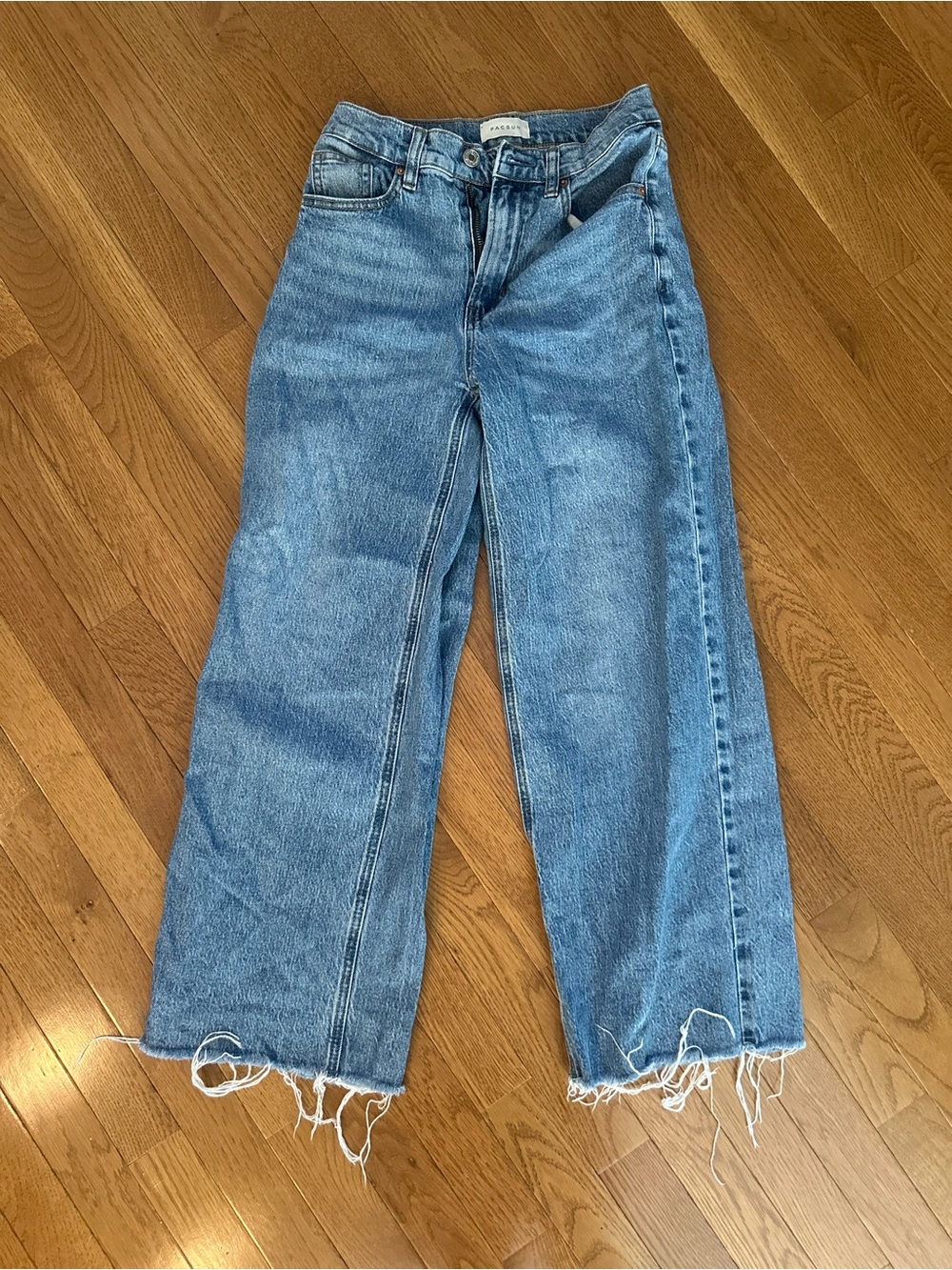 High-Rise Wide Leg Jeans - Light Blue - Pacsun - Nora Wide leg size 24